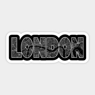 London Street Map Sticker